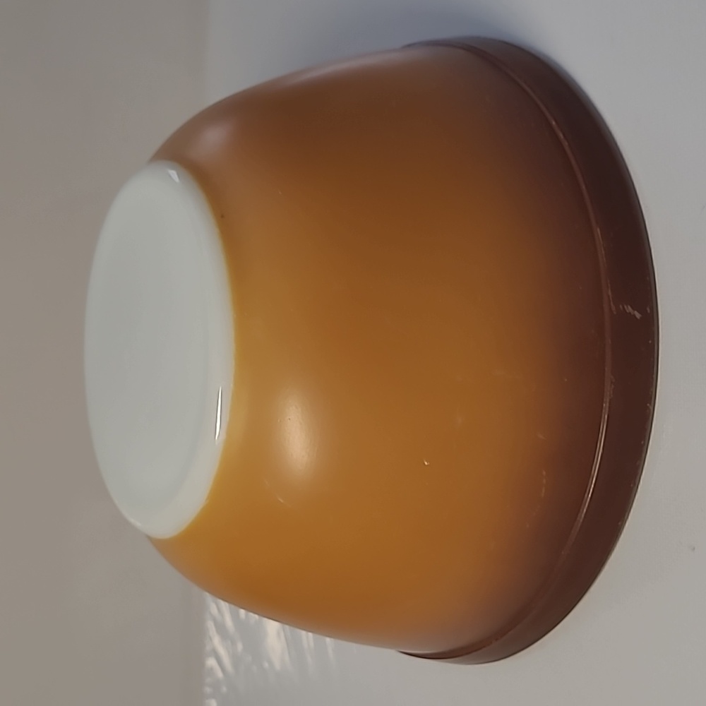 (#2)Vintage Pyrex 1971s brown mixing nesting bowl 402-1.5l